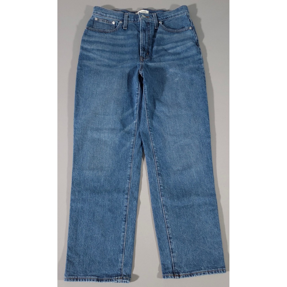 Madewell The Perfect Vintage Straight Jean Women 30 Blue High Rise Stretch